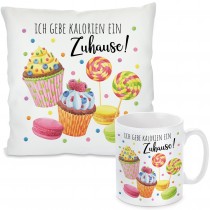 Kissen oder Tasse: Ich gebe Kalorien ein Zuhause