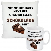 Kissen oder Tasse mit Motiv - Kirschen essen