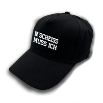 Baseball Cap | Schirmmütze | N´Scheiss muss ich | Farbwahl | Unisex Baseball Mütze | hochwertiger Druck | OneSize durch verstellbaren Klettverschluss