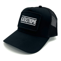 Trucker Mesh Cap mit Spruch auf Patch | KATASTROPHE | Farbwahl | Unisex Baseball Mütze | hochwertiger Druck | OneSize durch verstellbaren Klipp-Verschluss |