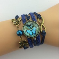 Unendlichkeits Armband Modell: Schmetterling - Scheibe - Infinity