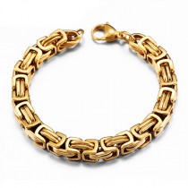 Edelstahlarmband - goldfarbig