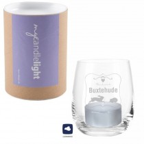 Windlicht Märchenstadt Buxtehude (mit Rahmen) in Geschenkbox