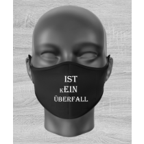 Mund Nase Maske "Ist kein Überfall" mit Gummizug