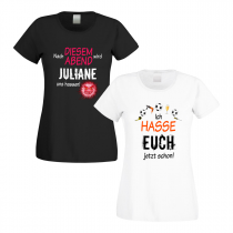 Shirts zum Junggesellinnenabschied - Nach diesem Abend - Braut - individualisierbar