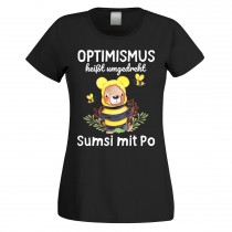 Funshirt oder Tanktop: Optimismus heißt umgedreht Sumsi mit Po!