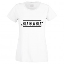 Funshirt weiß oder schwarz - als Tanktop, oder Shirt - BLA BLA BLA