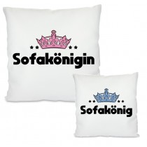 Kissen: SOFAKÖNIG / SOFAKÖNIGIN