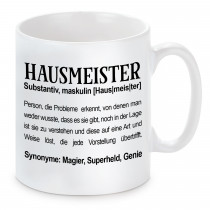 Tasse mit Motiv - Hausmeister
