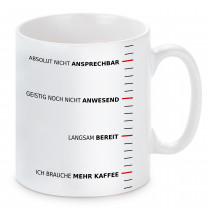 Tasse mit Motiv - Ich brauche mehr Kaffee!
