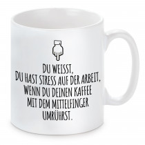 Tasse mit Motiv - Mittelfinger
