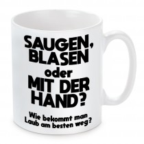 Tasse mit Motiv - Laub