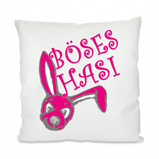 Kissen mit Motiv - Modell: Böses Hasi