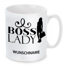 Tasse: Boss Lady (personalisierbar)