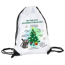 Turnbeutel Modell: Wie deine Katze den Weihnachtsbaum sieht...