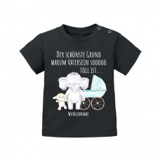 Babyshirt: Der schönste Grund warum Vatersein so toll ist... (personalisierbar)