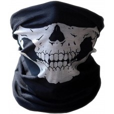  Premium Multifunktionstuch | Sturmmaske | Bandana | Schlauchtuch | Halstuch mit Totenkopf- Skelettmasken für Motorrad Fahrrad Ski Paintball Gamer Karneval Kostüm Skull Maske 