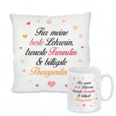 Kissen oder Tasse: Für meine beste Lehrerin, treuste Freundin & billigste Therapeutin!