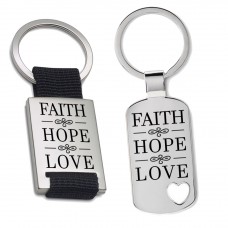 Schlüsselanhänger: Faith hope love