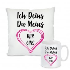 Kissen oder Tasse: Ich deins du meins wir eins