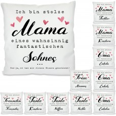 Kissen: Ich bin stolze Mama / Oma / Tante / Frau / Freundin ...