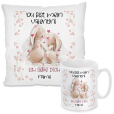 Kissen oder Tasse: Du bist mein Valentin!  (personalisierbar)