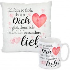 Kissen oder Tasse: Ich bin so froh