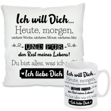 Kissen oder Tasse: Ich will Dich...