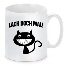 Tasse mit Motiv - Lach doch mal