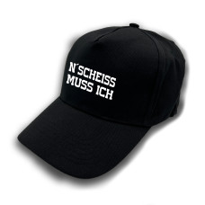 Baseball Cap | Schirmmütze | N´Scheiss muss ich | Farbwahl | Unisex Baseball Mütze | hochwertiger Druck | OneSize durch verstellbaren Klettverschluss