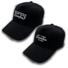 2er Set Baseball Caps mit Spruch | Können wir das saufen? Jo wir saufen das | Farbwahl | Unisex Baseball Mützen | hochwertiger Druck | OneSize durch verstellbaren Klettverschluss