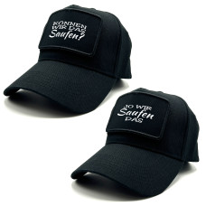 2er Set Baseball Caps mit Spruch auf Patch | Können wir das saufen? Jo wir saufen das | Farbwahl | Unisex Baseball Mützen | hochwertiger Druck | OneSize durch verstellbaren Klipp-Verschluss |