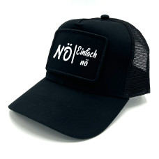 Trucker Mesh Cap mit Spruch auf Patch | Nö - Einfach nö | Farbwahl | Unisex Baseball Mütze | hochwertiger Druck | OneSize durch verstellbaren Klipp-Verschluss |