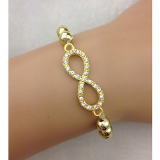 Armband mit Unendlichkeitszeichen und Strass Steinen