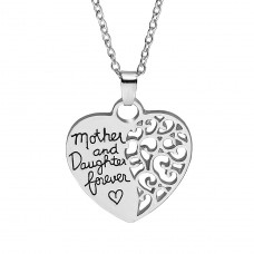 Halskette silberfarben Modell: Mother & Daughter forever