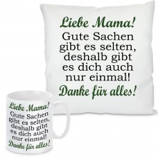 1 Kissen 1 Tasse - Liebe Mama