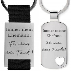 Metall Schlüsselanhänger Modell: Immer mein / meine ...