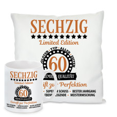 Kissen oder Tasse: Sechzig - 60 - Limited Edition