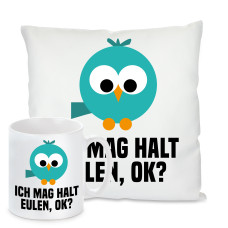 Kissen oder Tasse: Ich mag halt Eulen, ok?