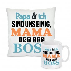 Kissen oder Tasse: Mama ist der Boss