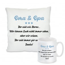 Kissen oder Tasse: Oma & Opa