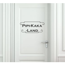 Wandtattoo "Pipi-Kaka-Land"