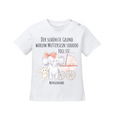 Babyshirt: Der schönste Grund warum Muttersein so toll ist... (personalisierbar)