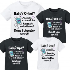 Babyshirt: Hallo? Onkel / Opa?