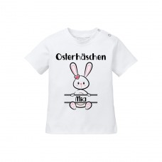 Babyshirt: Osterhäschen (Mädels, personalisierbar)