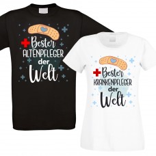 Funshirt oder Tanktop: Bester Krankenpfleger / Altenpfleger der Welt.