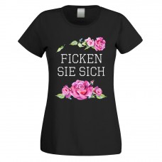 Funshirt weiß oder schwarz, als Tanktop oder Shirt - Ficken Sie Sich.