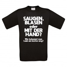 Funshirt weiß oder schwarz, als Tanktop oder Shirt - Laub