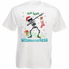 Funshirt weiß oder schwarz, als Tanktop oder Shirt - Nur kein Weihnachtsstress!