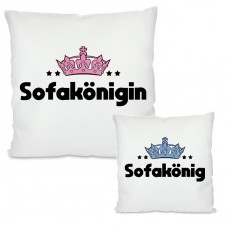 Kissen: SOFAKÖNIG / SOFAKÖNIGIN